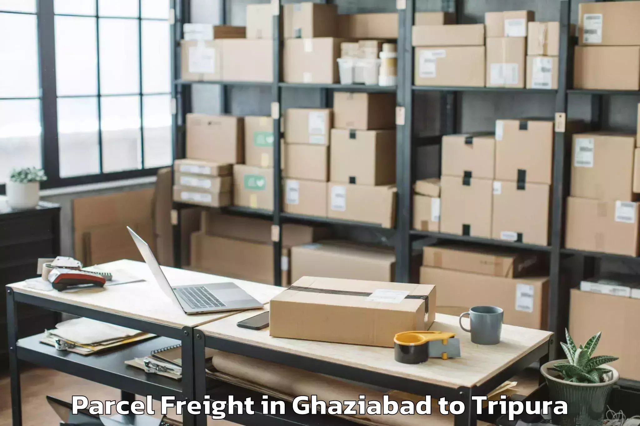 Get Ghaziabad to Kamalpur Airport Ixq Parcel Freight